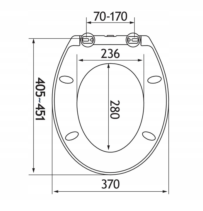 ESTIVA DESKA WC SEDESOWA WOLNOOPADAJĄCA TWARDY DUROPLAST NADRUK GRAFITOWY