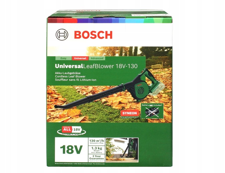 AKUMULATOROWA DMUCHAWA DO LIŚCI UniversalLeafBlower 18V-130 BOSCH