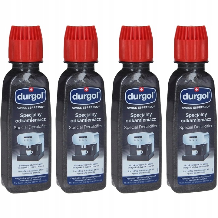 4x Odkamieniacz do ekspresów ciśnieniowych durgol swiss espresso 125ml