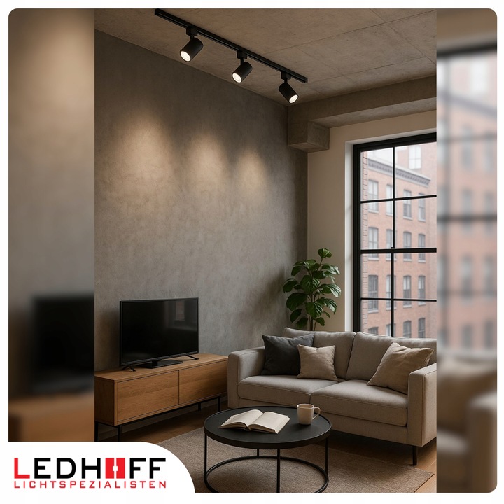 Szyna oświetleniowa LED szynoprzewód 1m czarna LISTWA z miejscem na