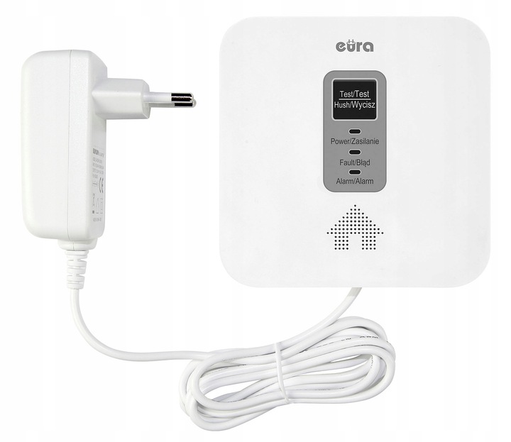 2w1 Czujnik Czadu Tlenku Węgla Gazu Ziemnego 230V