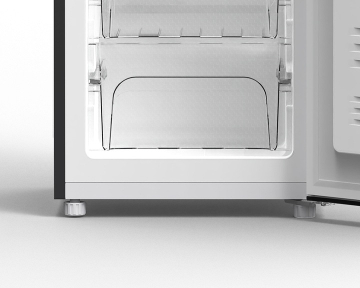 Lodówka No Frost 175cm 225L Smith&Brown SFBF-532-BE3 Czarna WĄSKA