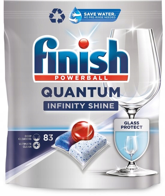 Finish Quantum Infinity Shine kapsułki do zmywarki 83szt Tabletki