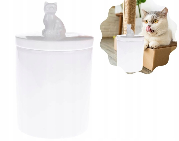 POJEMNIK ceramiczny 1800 ml pojemnik na smaczki, karmę, atest do żywności