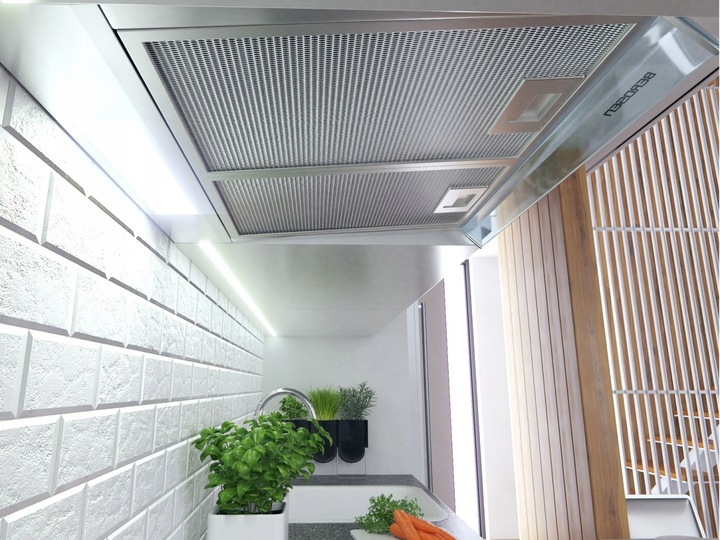 OKAP PODSZAFKOWY KUCHENNY 50cm BERDSEN INOX 10A