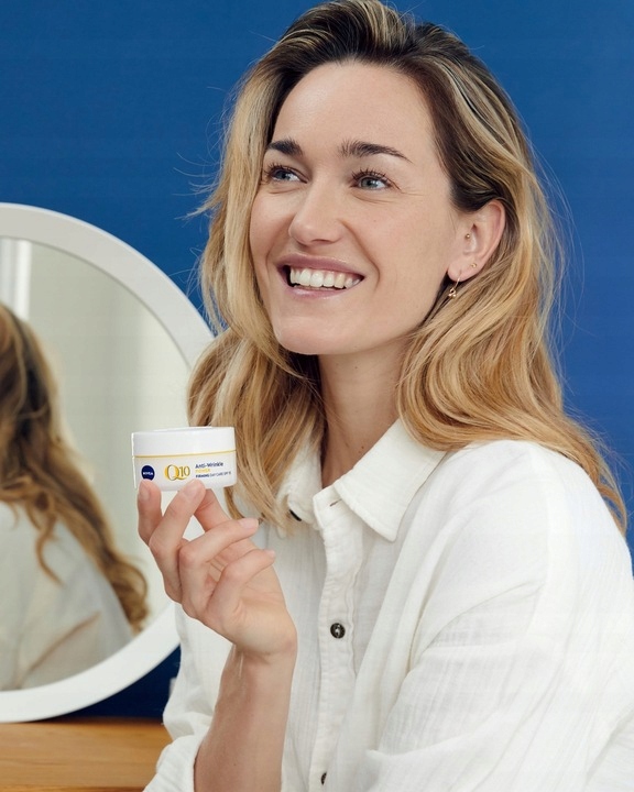 NIVEA Q10 Krem przeciwzmarszczkowy dzień noc SPF15 50ml x2 + Pod oczy 15ml