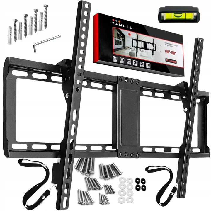 UCHWYT DO TELEWIZORA SLIM UNIWERSALNY 32-85 CALI SOLIDNY REGULOWANY