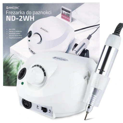 FREZARKA DO PAZNOKCI MANICURE PEDICURE PROFESJONALNA 65W ZESTAW FREZÓW
