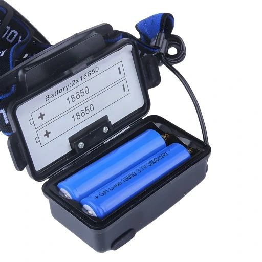 LATARKA CZOŁOWA LED ZOOM XML-T6 CREE LAMPKA CZOŁÓWKA ŁADOWARKA + AKUMULATOR