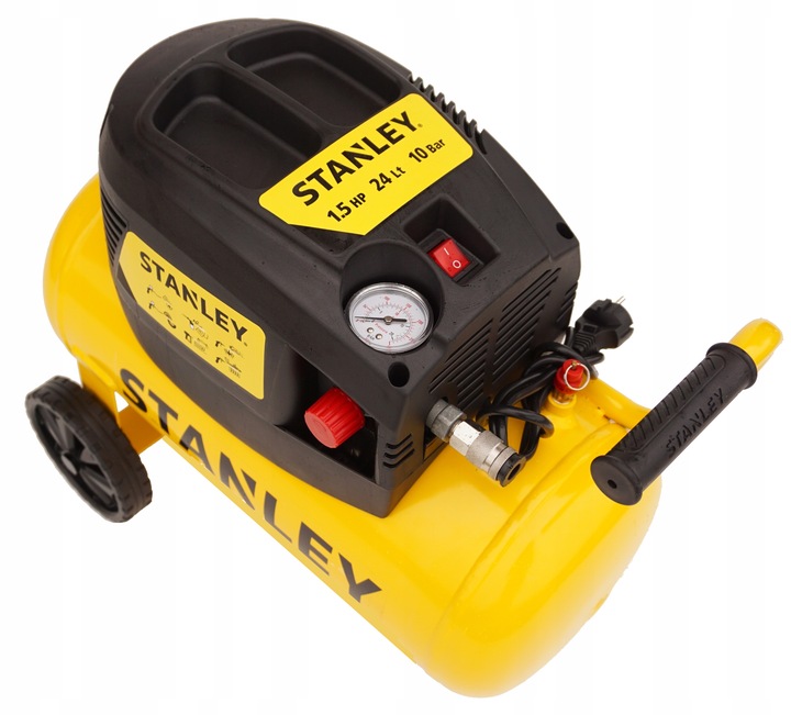 STANLEY KOMPRESOR BEZOLEJOWY SPRĘŻARKA 24L 10bar