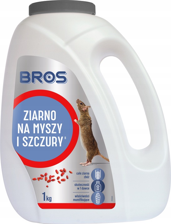 BROS Ziarno trutka na myszy i szczury 1 kg