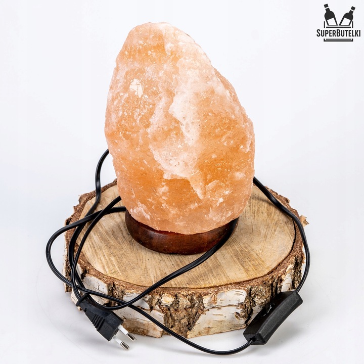 LAMPA SOLNA 3-5 kg sól himalajska JONIZATOR LAMPKA NOCNA Z SOLI NATURALNA