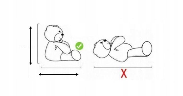 Duży miś pluszowy 200 cm trzy kolory maskotka