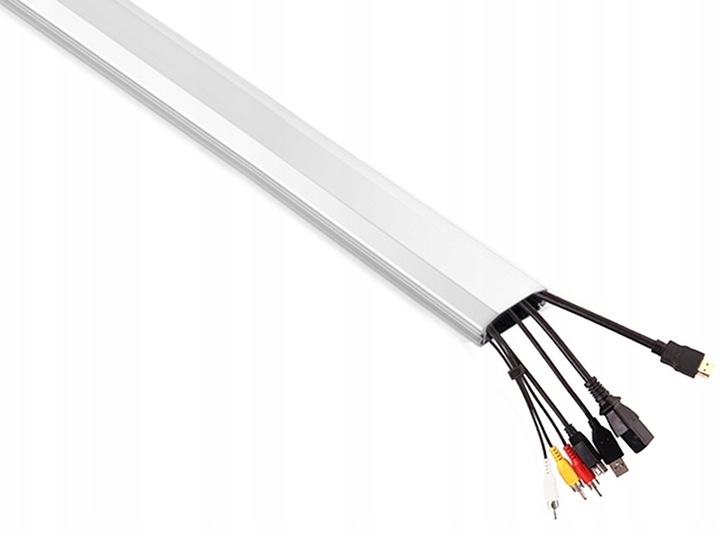 LISTWA MASKUJĄCA 115 cm DO KABLI RTV BIAŁA