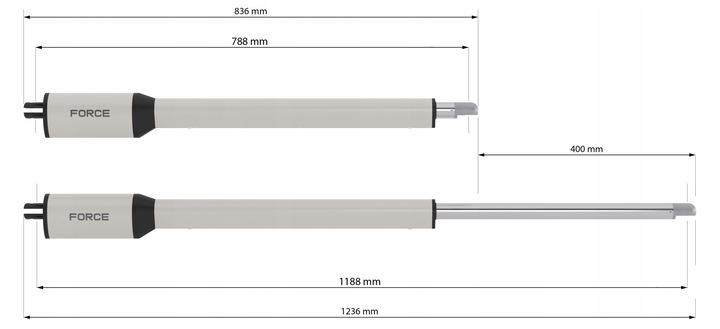 Zestaw do bramy skrzydłowej FORCE SW300LS WYŁĄCZNIKI MAGNETYCZNE 2x3m