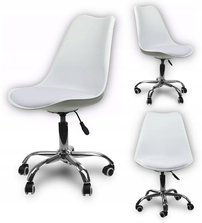 KRZESŁO SOA biurowe OBROTOWE do biurka białe