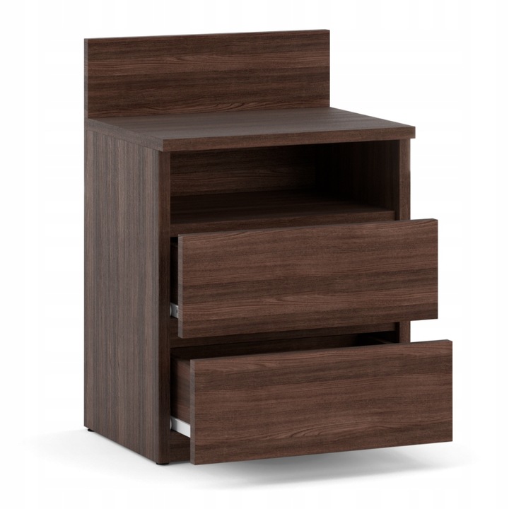 Szafka Nocna Stolik Nocny Wenge 40CM 2S Skrzynia Nakastlik Do Sypialni