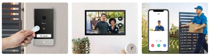 Wideodomofon WIFI Domofon FURTKA 7 cali Monitor EZVIZ CS-HP7 Aplikacja