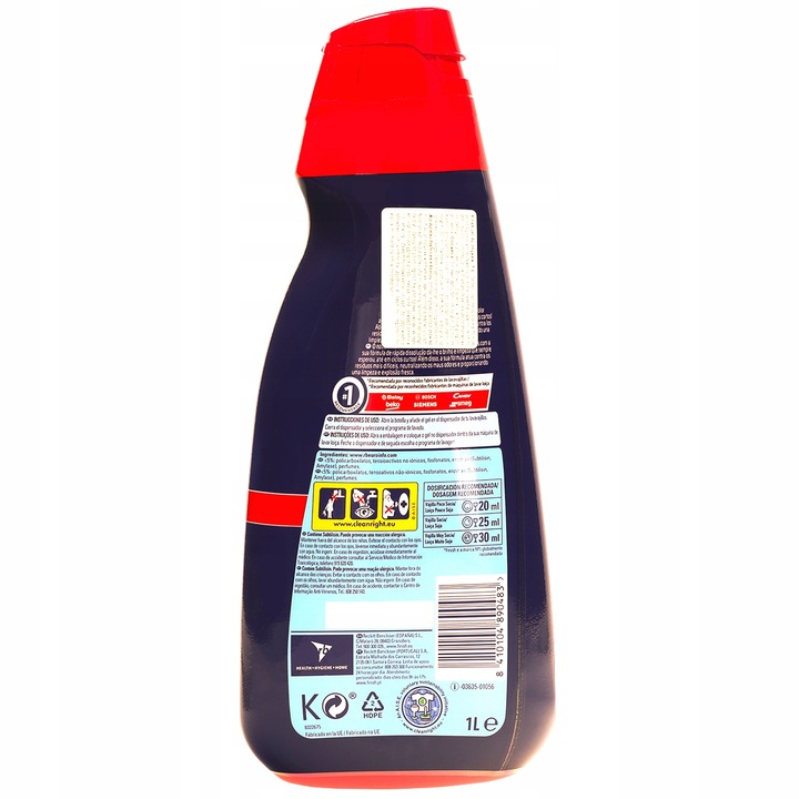 3x Finish ŻEL all in one (wszystko w jednym) do zmywarki 3x 1L Mix