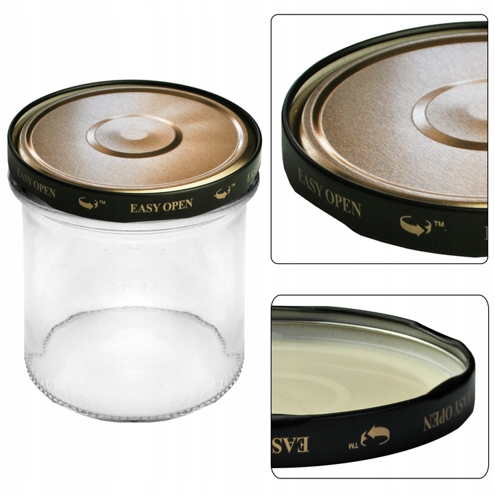 100x ZAKRĘTKI DO SŁOIKÓW FI 82 6-ZACZEPOWA ORBIT WIECZKA NAKRĘTKI WIECZKO