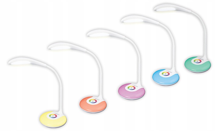 LAMPKA LED BIURKOWA LAMPA NA BIURKO 256 KOLORÓW RGB ZDROWA DLA OCZU