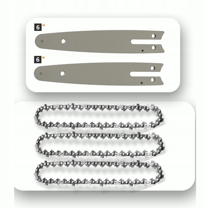 PIŁA ŁAŃCUCHOWA AKUMULATOROWA 6” 2xAKU 21V PILARKA GAŁĘZIÓWKA DUŻY