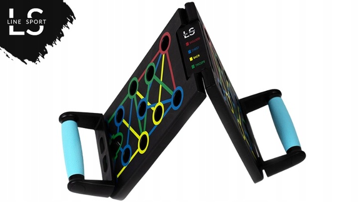 DESKA DO POMPEK WIELOFUNKCYJNA SOLIDNA TRENING SIŁA LINESPORT WSZECHSTRONNA