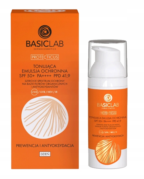 BasicLab tonująca emulsja ochronna SPF50 50ml