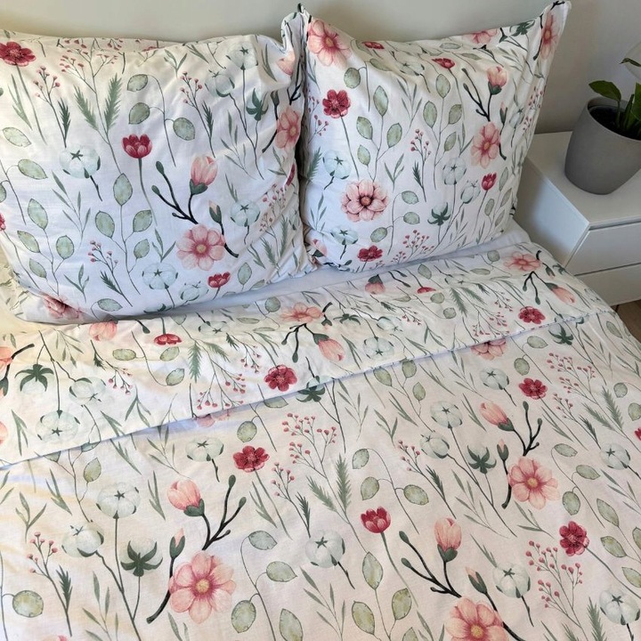 Komplet pościeli bawełna satynowa 200x220 70x80 dwustronna NOWE WZORY