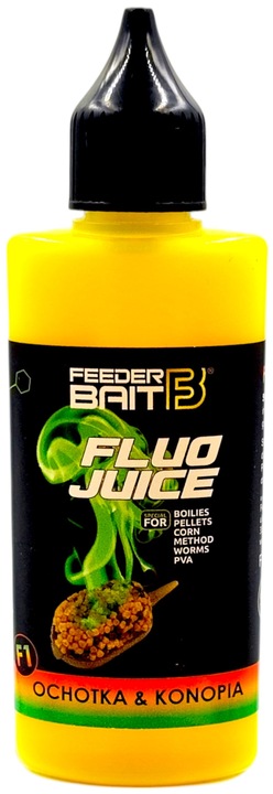 Zestaw 4x FLUO JUICE Feeder Bait DIP DOPALACZ BOOSTER Method Feeder