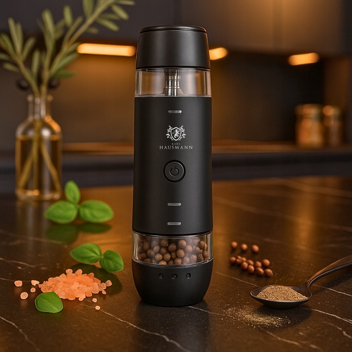 ELEKTRYCZNY MŁYNEK DO SOLI I PIEPRZU AKUMULATOROWY USB C MŁYNEK DO PIEPRZU