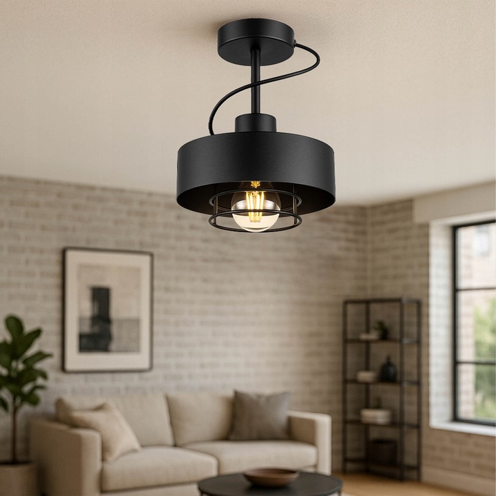 LAMPA SUFITOWA LED Wisząca PLAFON ŻYRANDOL LOFT EDISON LED E27