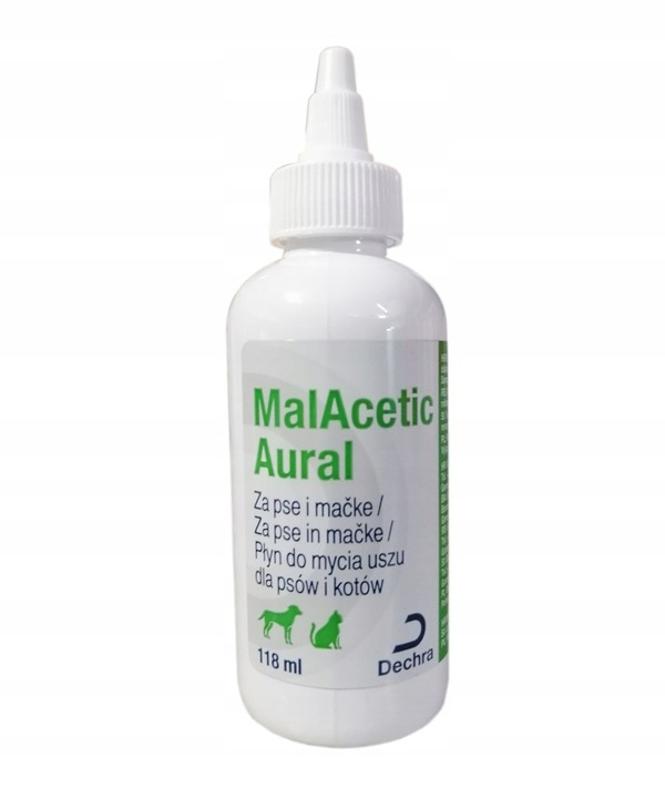 MalAcetic Aural czyszczenie uszu p/grzybiczy 118ml