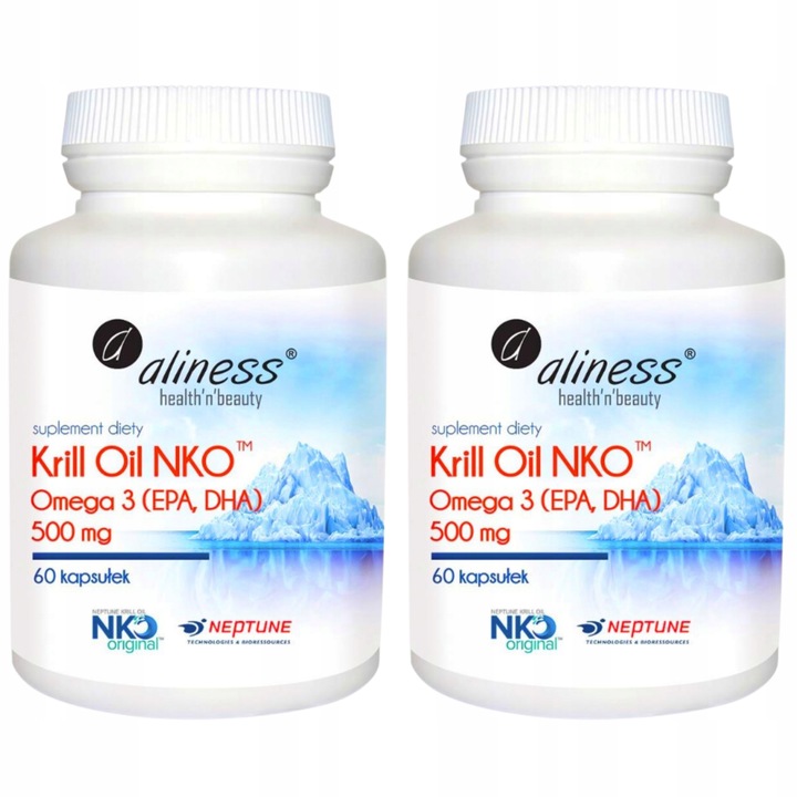 2x Krill Oil Aliness Olej z Kryla NEPTUNE Omega 3