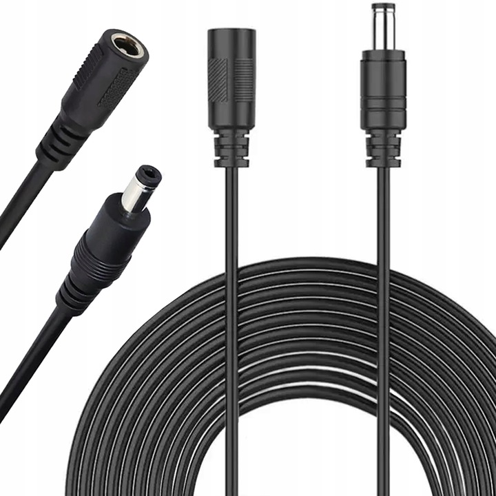 PRZEDŁUŻACZ 12V DC 2,1/5,5mm Gniazdo/Wtyk 20m