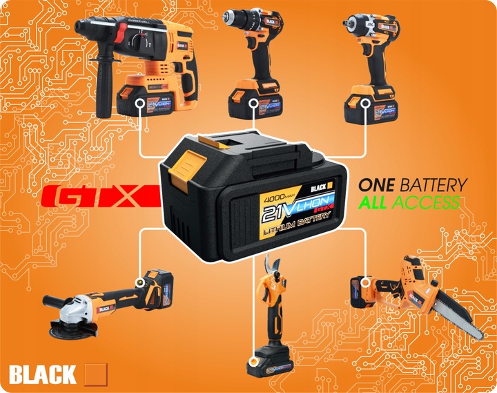 AKUMULATOROWA PILARKA PIŁA ŁAŃCUCHOWA DO DREWNA 2 X 21V 4 AH 30CM 12"