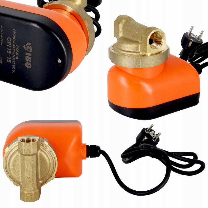 POMPA CYRKULACYJNA OBIEGOWA CWU DO WODY ENERGOOSZCZĘDNA CPI 15-15