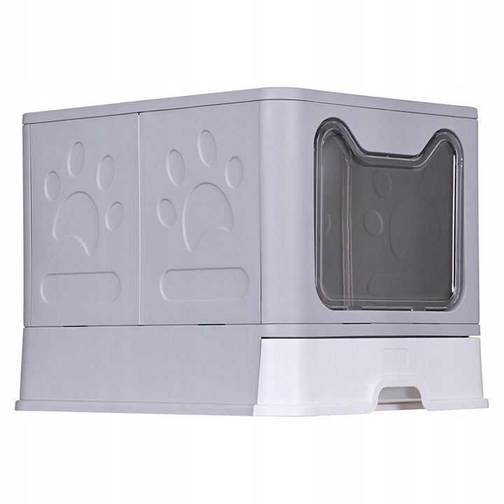 Kuweta dla kota zamknięta duża XL z szufladą i łopatką na żwirek DIAMENTIQ