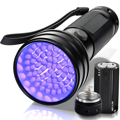 LATARKA UV LED TAKTYCZNA POLICYJNA AKUMULATOROWA SZPERACZ TESTER BURSZTYNU