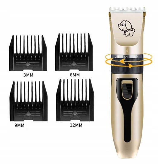 MASZYNKA DO STRZYŻENIA PSÓW PSA GOLARKA ZESTAW 11e