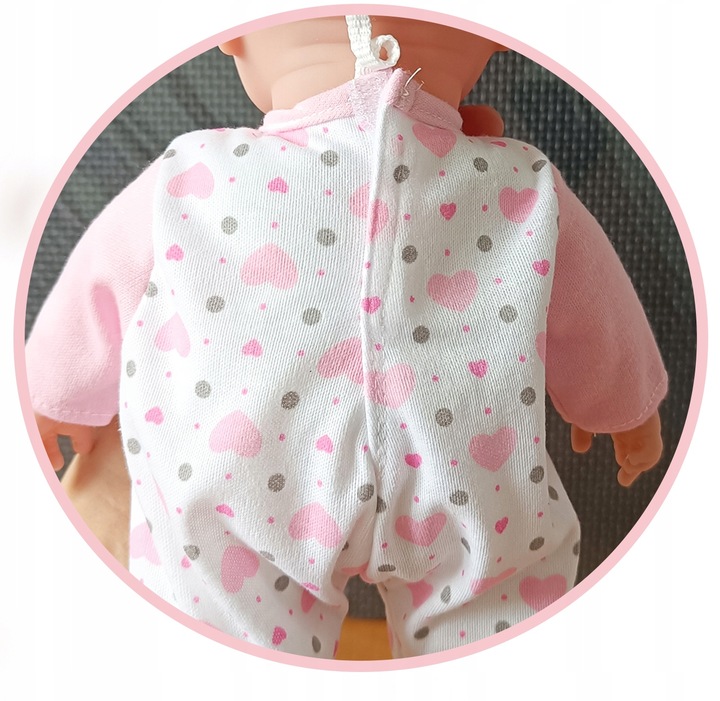 Lalka bobas jak żywa duża miękka interaktywna mówi ubranka pudełko prezent