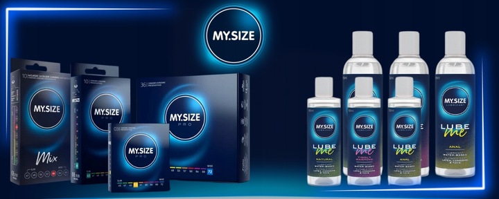 MY.SIZE PRO 49 mm Przylegające Prezerwatywy DOPASOWANE 10 sztuk Nawilżane