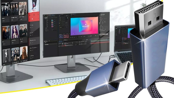 KABEL PRZEWÓD ADAPTER PRZEJŚCIÓWKA USB-C 3.1 TYP C DO HDMI 4K MHL 200cm