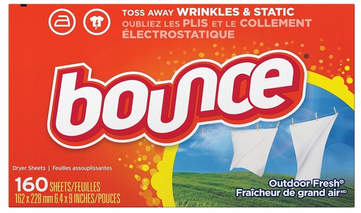 Bounce 160 szt. chusteczki zapachowe do suszarki