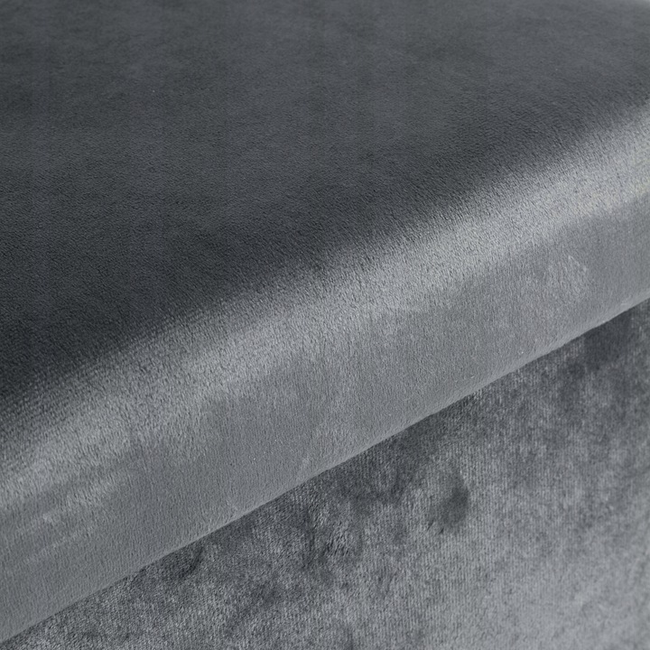 PUFA WELUROWA SKRZYNIA POJEMNIK OTWIERANA SKŁADANA ZE SCHOWKIEM