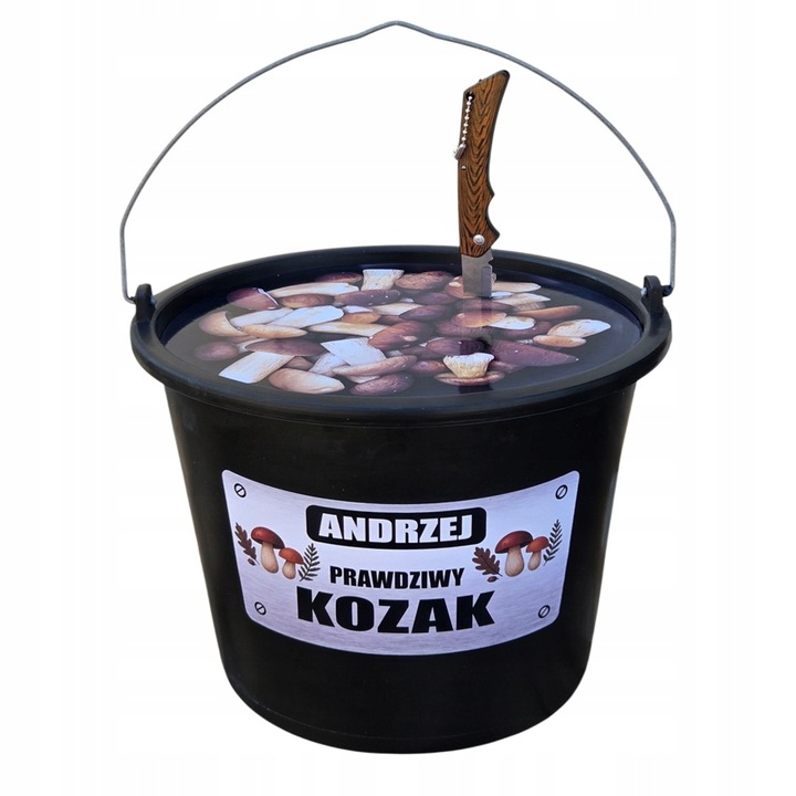 ZESTAW GRZYBIARZA Z IMIENIEM prezent dla taty dziadka mamy babci męża