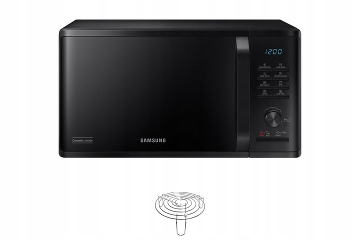 Kuchenka mikrofalowa SAMSUNG MG23K3515AK/EO z grillem 23l