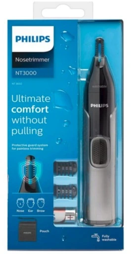TRYMER DO NOSA BRWI USZU PHILIPS GOLARKA + ETUI