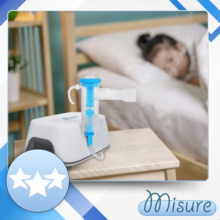 INHALATOR NEBULIZATOR TŁOKOWY DLA DZIECI I DOROSŁYCH 2 MASKI FILTRY GRATIS