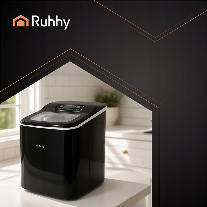 Kostkarka do Lodu Ruhhy Domowa Maszyna Ekspresowy Lód 12 kg